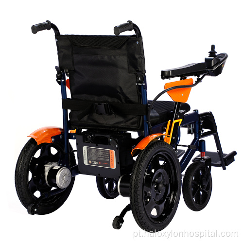Cadeira de rodas elétrica leve dobrável para deficientes